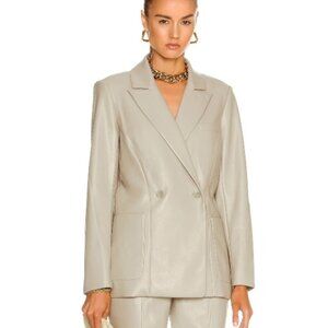 JONATHAN SIMKHAI Raelynn Vegan Leather Oversized Blazer size medium